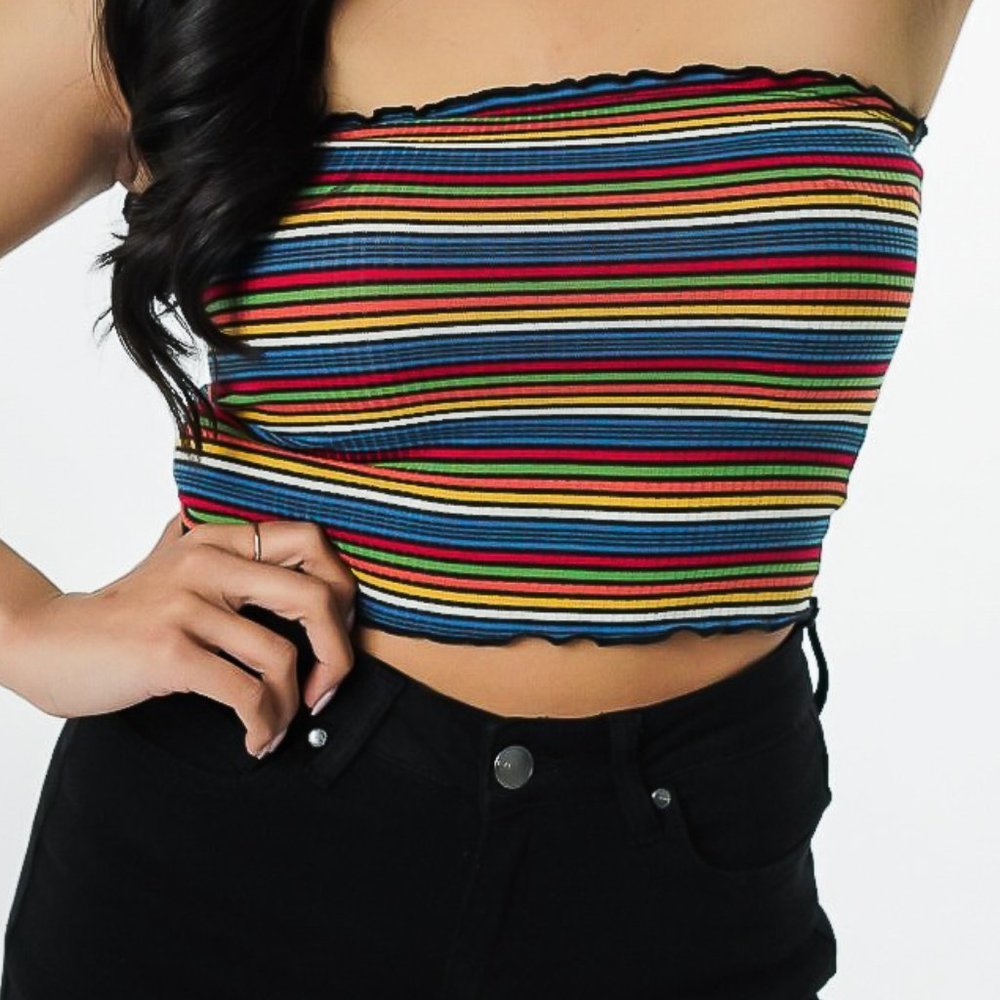 Rainbow Tube Top
